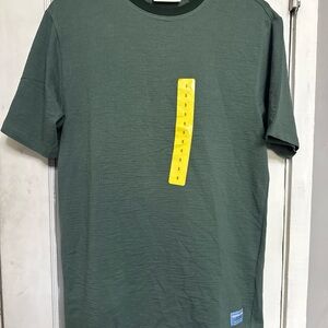 Scotch Soda Shirt Mens Small Green Waffle Knit Short Sleeve Casual Crewneck